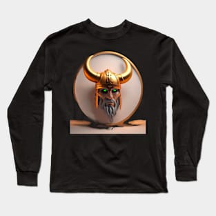 Green eyed viking Long Sleeve T-Shirt